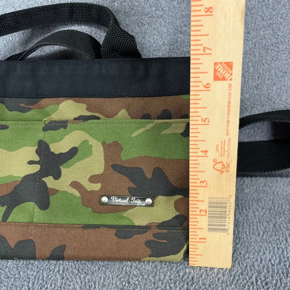 Virtual Trip Messenger Bag Green Camo Canvas nylon Crossbody Streetwear